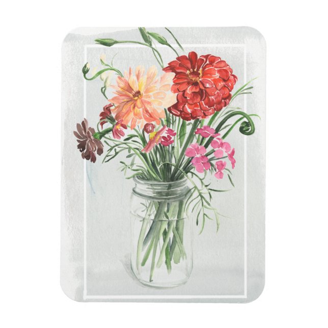 Sommar Wildblommor - Pinks &  Magnet (Vertikal)