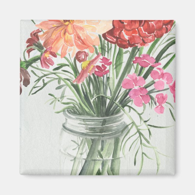 Sommar Wildblommor - Pinks &  Magnet (Framsidan)