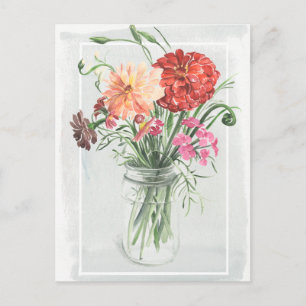 Sommar Wildblommor - Pinks & Vykort