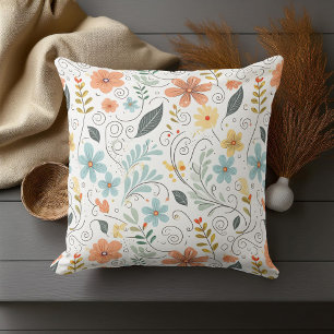 Sommar Wildblommor & Swirls ID1064 Kudde