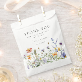 Sommar Wildblomsterträdgårdsbröllop-favoritbag