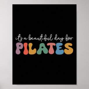 Sommar Yoga Retro Pilates Älskare Instruktör Träni Poster