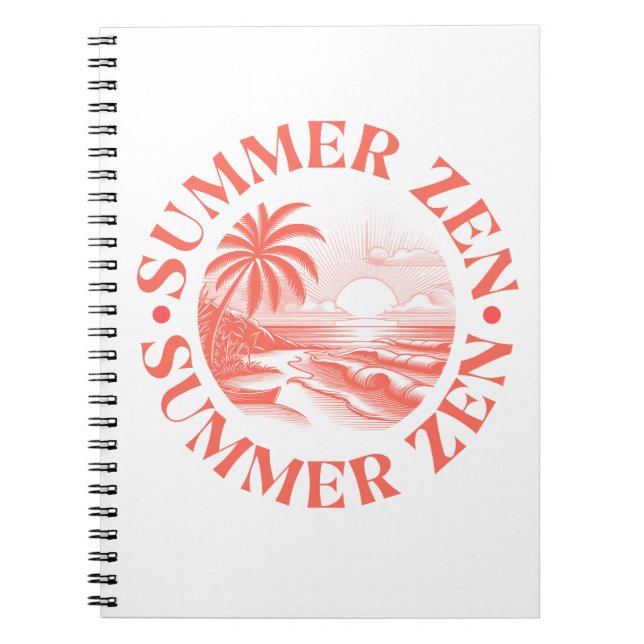 Sommar Zen: Sol & Serenity Anteckningsbok (Framsidan)