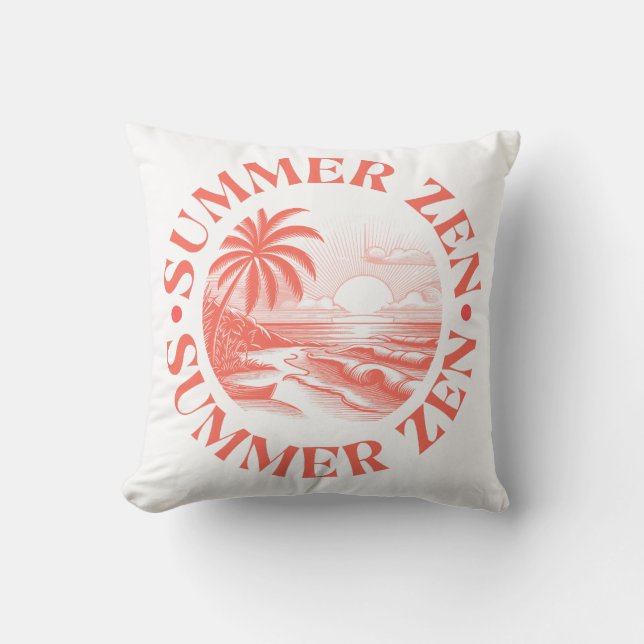 Sommar Zen: Sol & Serenity Kudde (Framsida)