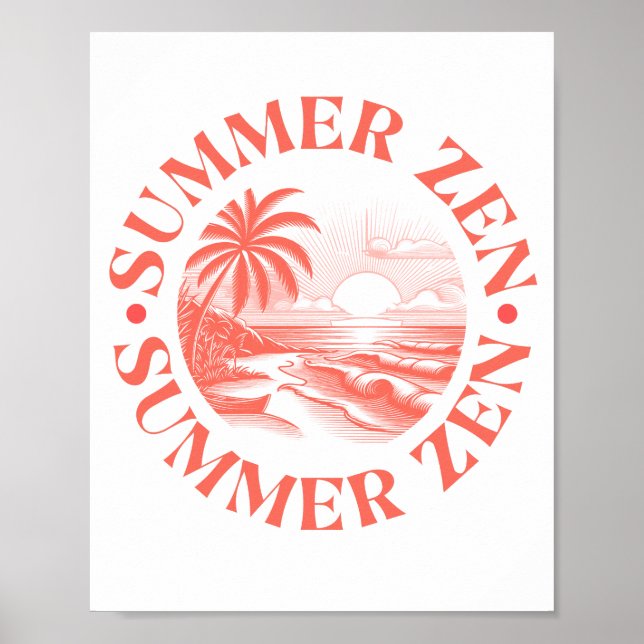 Sommar Zen: Sol & Serenity Poster (Framsidan)