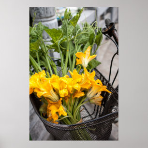 Sommar Zuchinni-Blommarna Poster