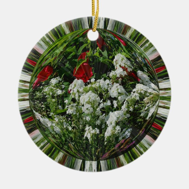 SommarAbstrakt Blomsterträdgård Art Ornament (Framsidan)