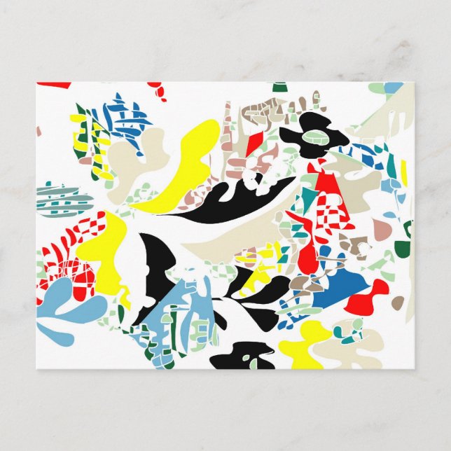 Sommarabstrakten i Spanien Vykort (Framsida)