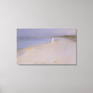 Sommarafton på den södra stranden, Skagen, 1893 Canvastryck