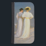 Sommarafton på Skagen den sydliga stranden 2 Plånboksfodral För Samsung Galaxy S4<br><div class="desc">Sommarafton på Skagen den sydliga stranden med Anna Ancher och Marie Kroyer,  1893% pipe% vid Peder Severin Kroyer | konstläge: Det Skagens museet,  Danmark | danska som konstnären | avbildar samlingen,  numrerar: BAL23422</div>