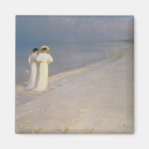 Sommarafton på Skagen den sydliga stranden Magnet