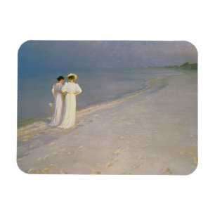 Sommarafton på Skagen den sydliga stranden Magnet