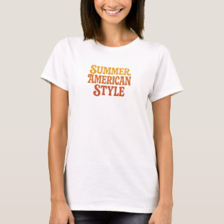 Sommaramerikansk Stil T-Shirt Design