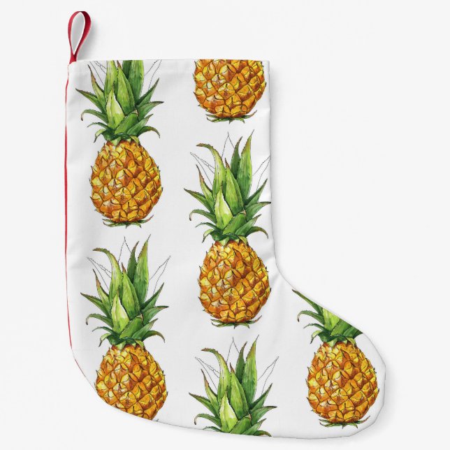 Sommaranas mönster, sömlös design. liten julstrumpa (Framsidan)