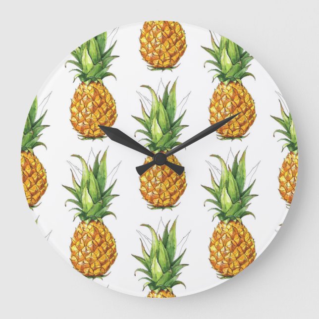 Sommaranas mönster, sömlös design. stor klocka (Framsida)