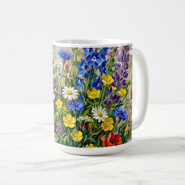 Sommarängsblommor Kaffemugg (Framsida höger)