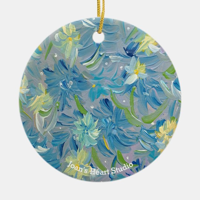 Sommarängsornament Julgransprydnad Keramik (Framsidan)