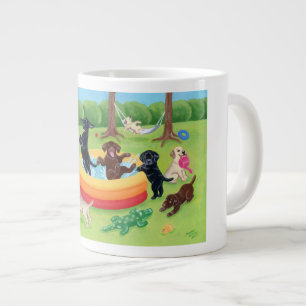 Sommararbetares målning av Roligt Jumbo Mugg