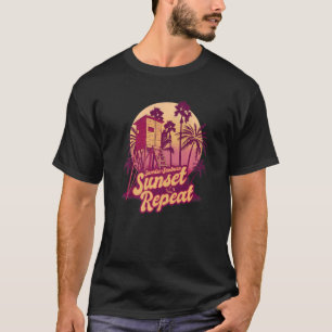 Sommaravacation Soluppgång Solbränna Solnedgång Re T Shirt