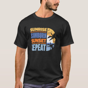 Sommaravacation Soluppgång Solbränna Solnedgång Re T Shirt