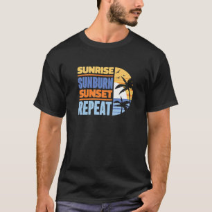 Sommaravacation Soluppgång Solbränna Solnedgång Re T Shirt