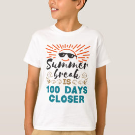 Sommaravbrott är 100 dagar närmare 100 dagar i sko t shirt