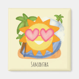 Sommaravslappning Vacation Sol Magnet