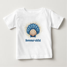 Sommarbarn - Kids T-Shirt med Seashell Design