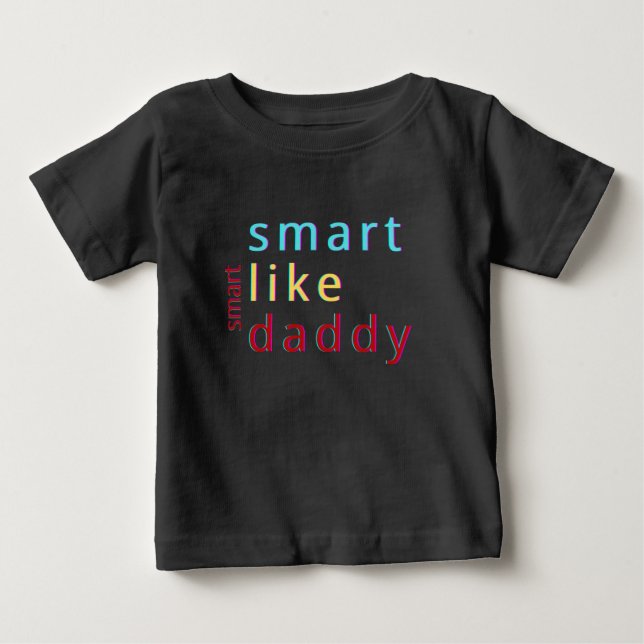  Sommarbarn Smart som Pappa Småbarn   T Shirt (Framsida)