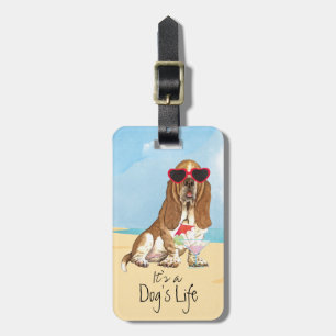 SommarBassethund Bagagebricka