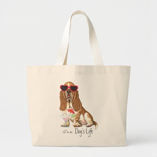 SommarBassethund Jumbo Tygkasse (Framsidan)