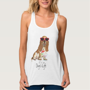 SommarBassethund Linne Med Racerback