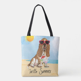 SommarBassethund Tygkasse