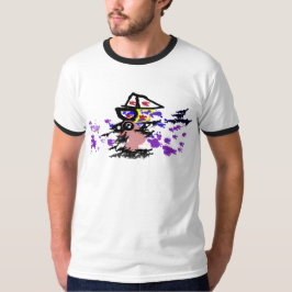 Sommarbåt och fisk t shirt