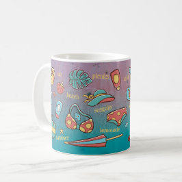 Sommarbeach 2-tonkaffe Mugg