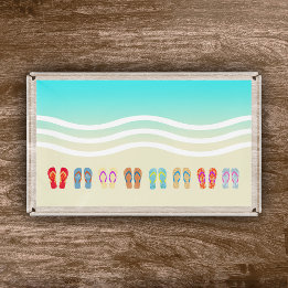 Sommarbeach Vågar Flinflip flops Sandals Tray Bricka