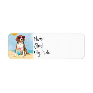 SommarBeagle Returadress Etikett