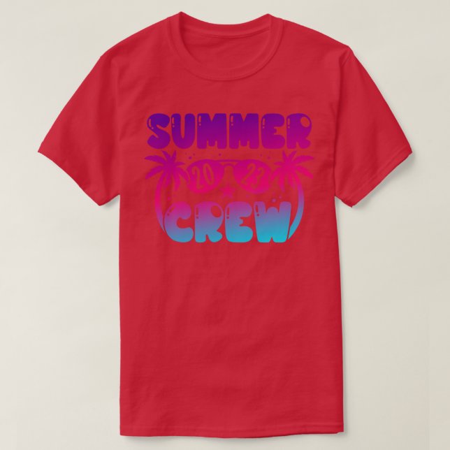 Sommarbesättning 2023 Beach Sommaruppehåll T Shirt (Design framsida)