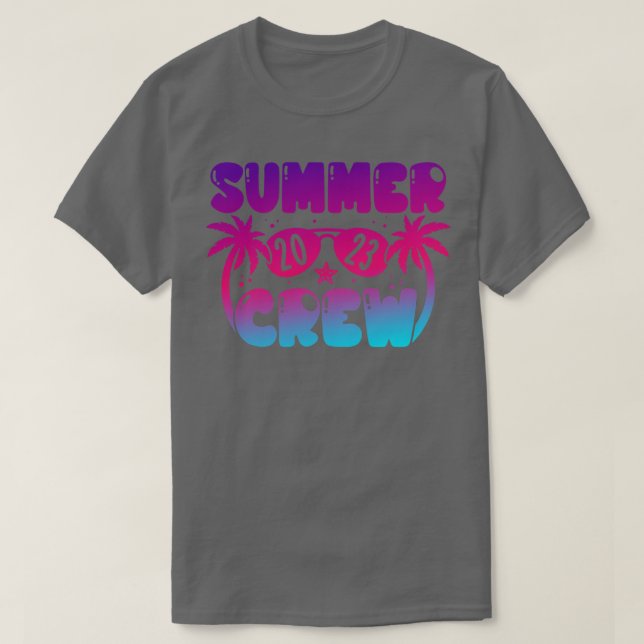 Sommarbesättning 2023 Beach Sommaruppehåll T Shirt (Design framsida)