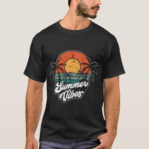 Sommarbesök vintage-gåva t shirt