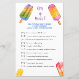 Sommarbesökare spelar över eller under