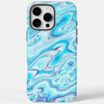 Sommarblåfärgad Abstrakt Marble Struktur