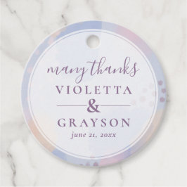 Sommarblått Abstrakt Art Gåvor Etiketter