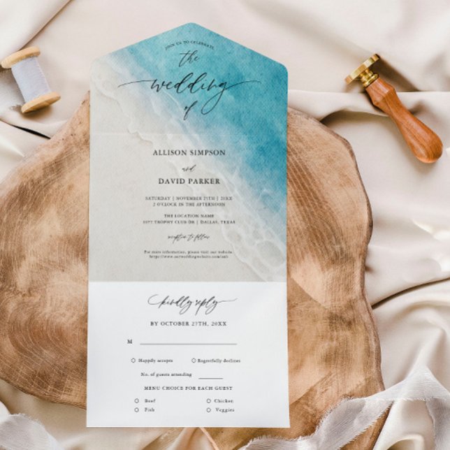 Sommarblått Ocean Beach Wedding (Skapare uppladdad)