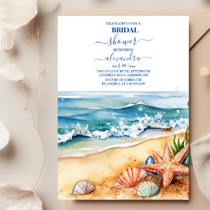 Sommarblått Ocean Vinkara Tropical Beach Möhippa Inbjudningar