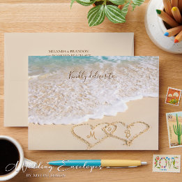 Sommarblått Ocean Vinkart Tropical Beach Wedding