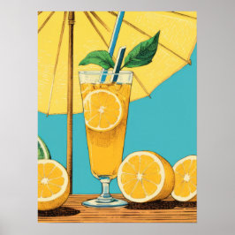 Sommarbliss: Citrus Stänk Poster