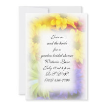 Sommarblomma 5x7 med kuvert inbjudan