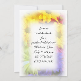 Sommarblomma 5x7 med kuvert inbjudan