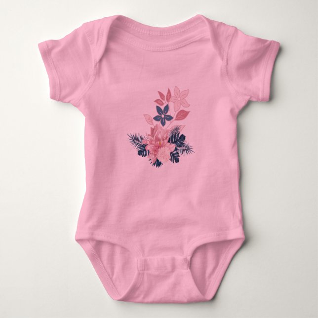 Sommarblomma Damkläder  T Shirt (Framsida)